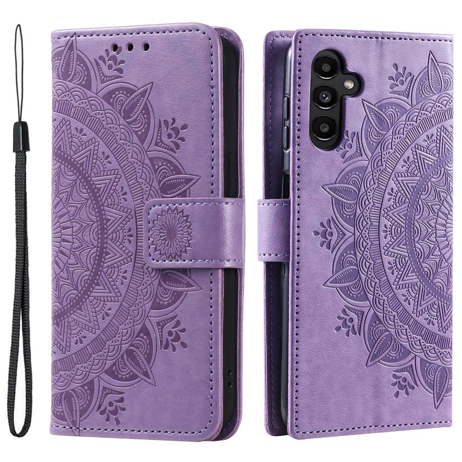 Læderetui Mandala Samsung Galaxy A17 Lilla