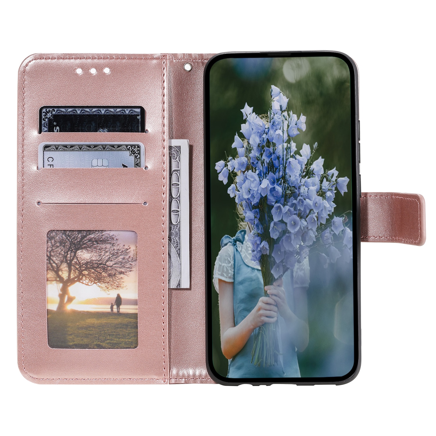 Læderetui Mandala Samsung Galaxy A17 Rose guld