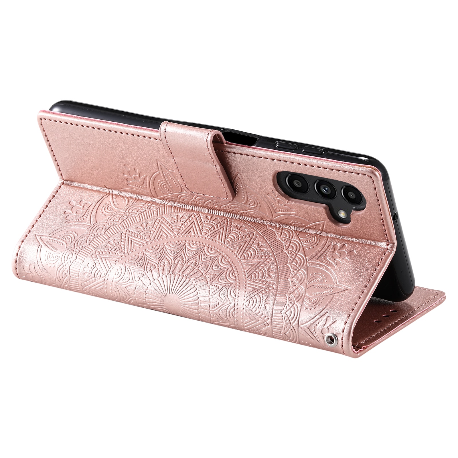 Læderetui Mandala Samsung Galaxy A17 Rose guld