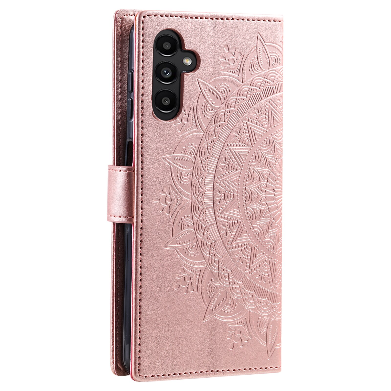 Læderetui Mandala Samsung Galaxy A17 Rose guld