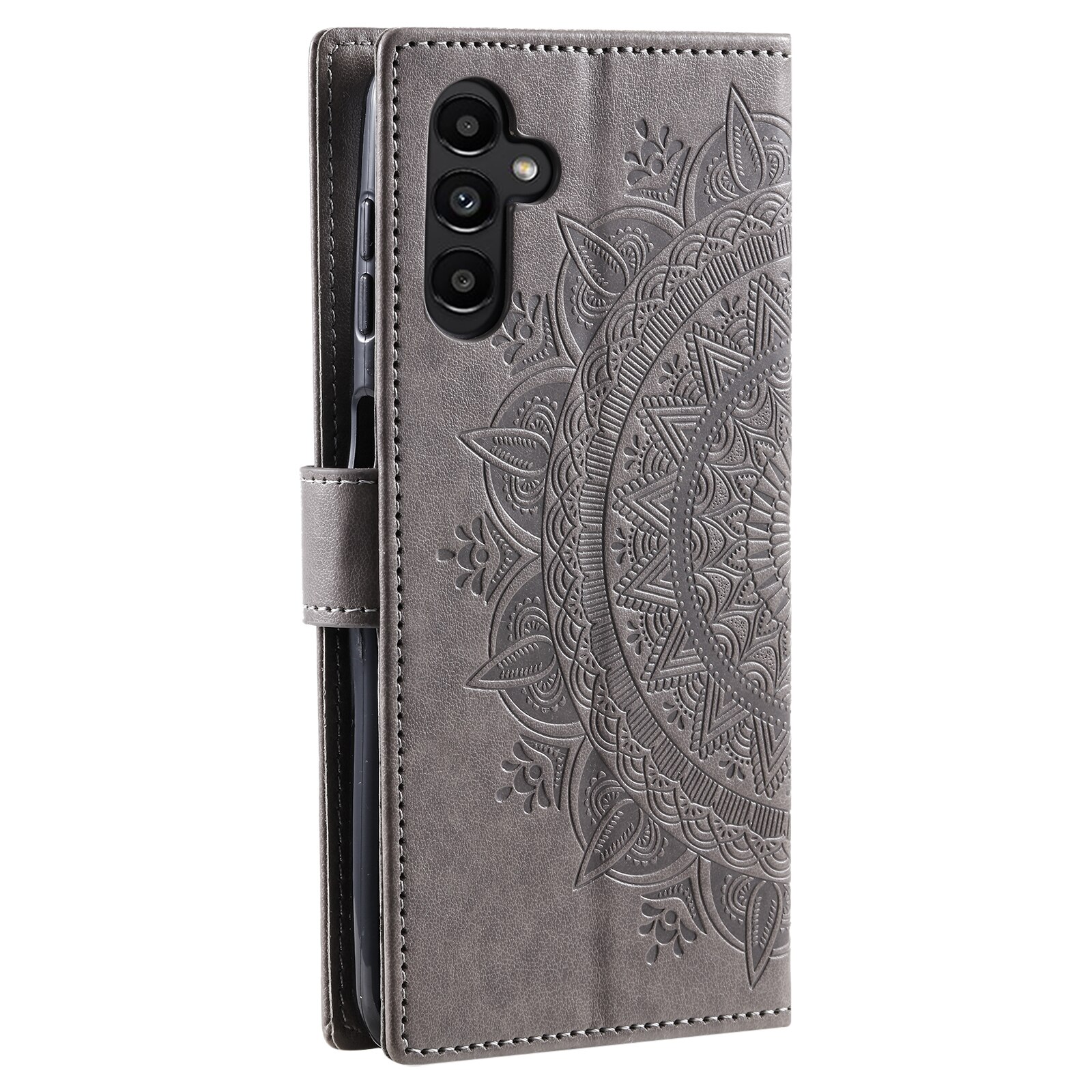 Læderetui Mandala Samsung Galaxy A17 Grå