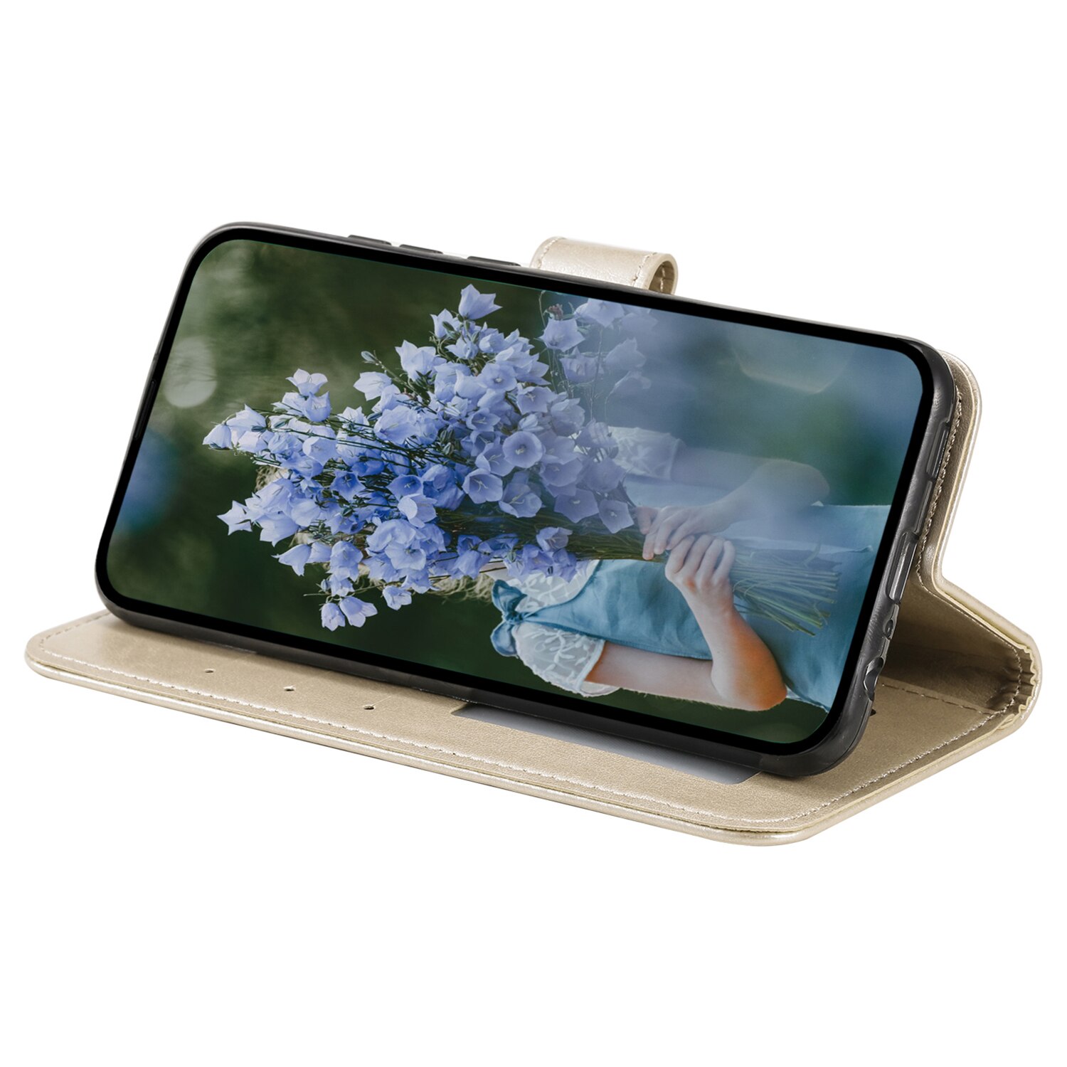Læderetui Mandala Samsung Galaxy A17 Guld