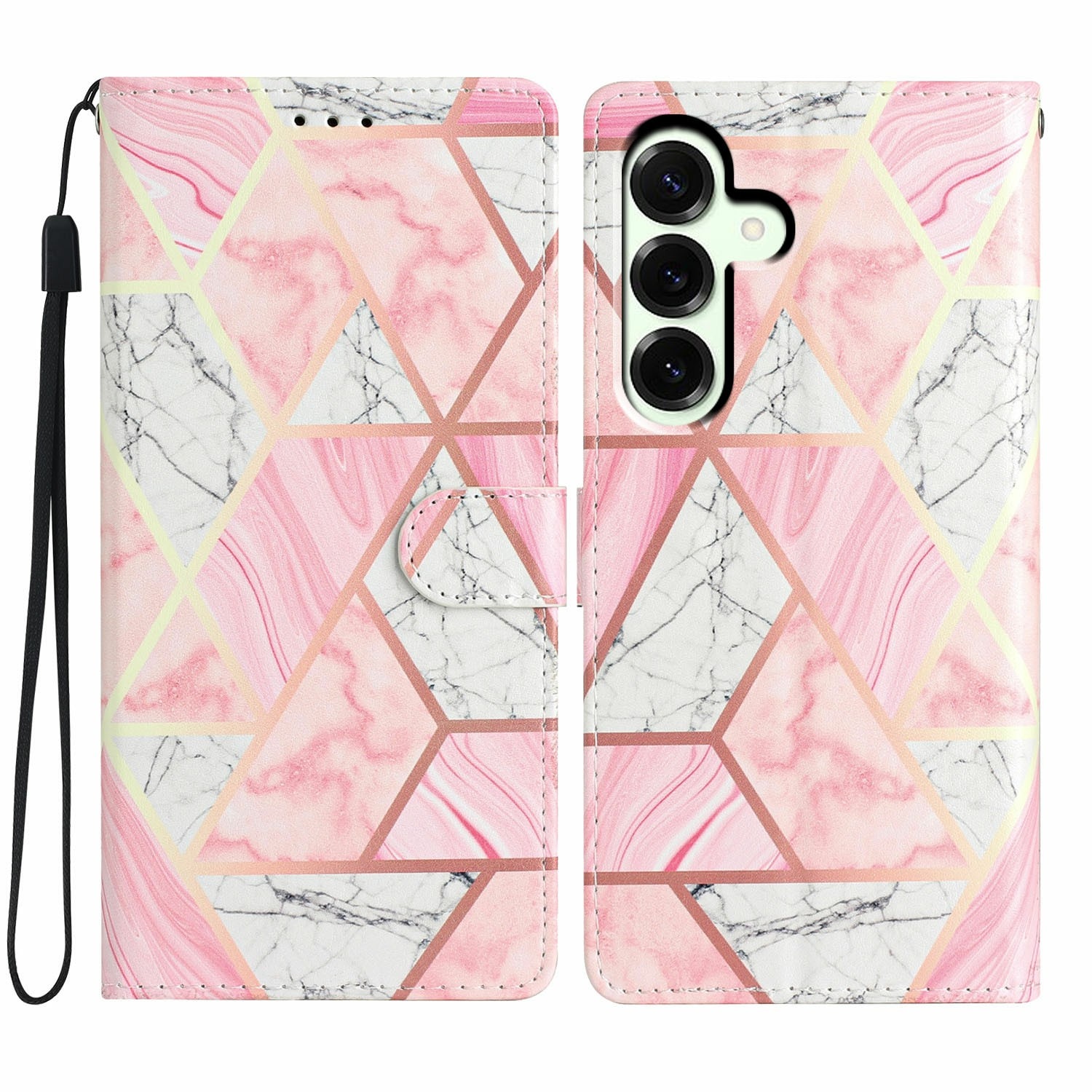 Mobiltaske Samsung Galaxy A17 lyserød marmor