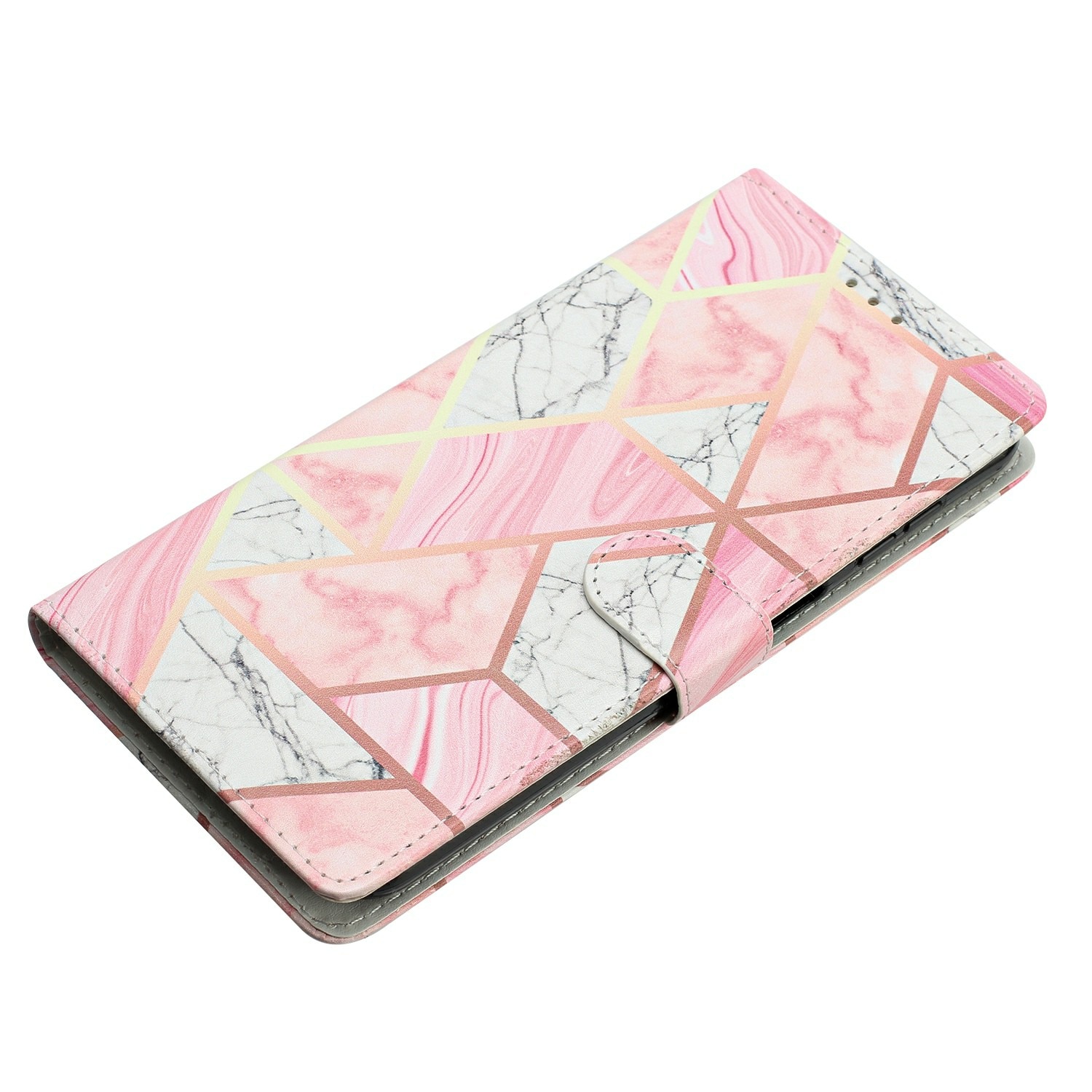 Mobiltaske Samsung Galaxy A17 lyserød marmor