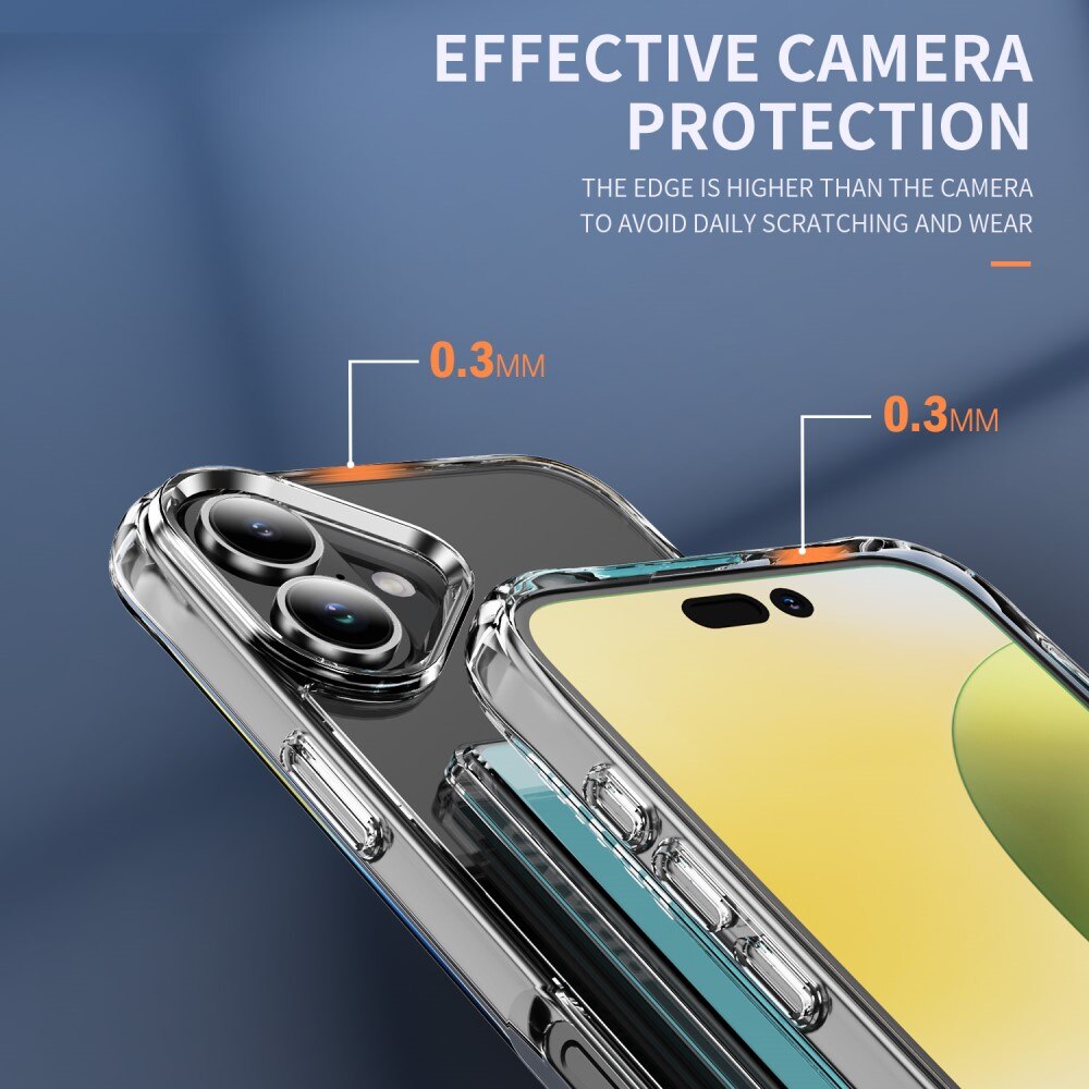 Hybridcover Kortholder iPhone 17 Gennemsigtig