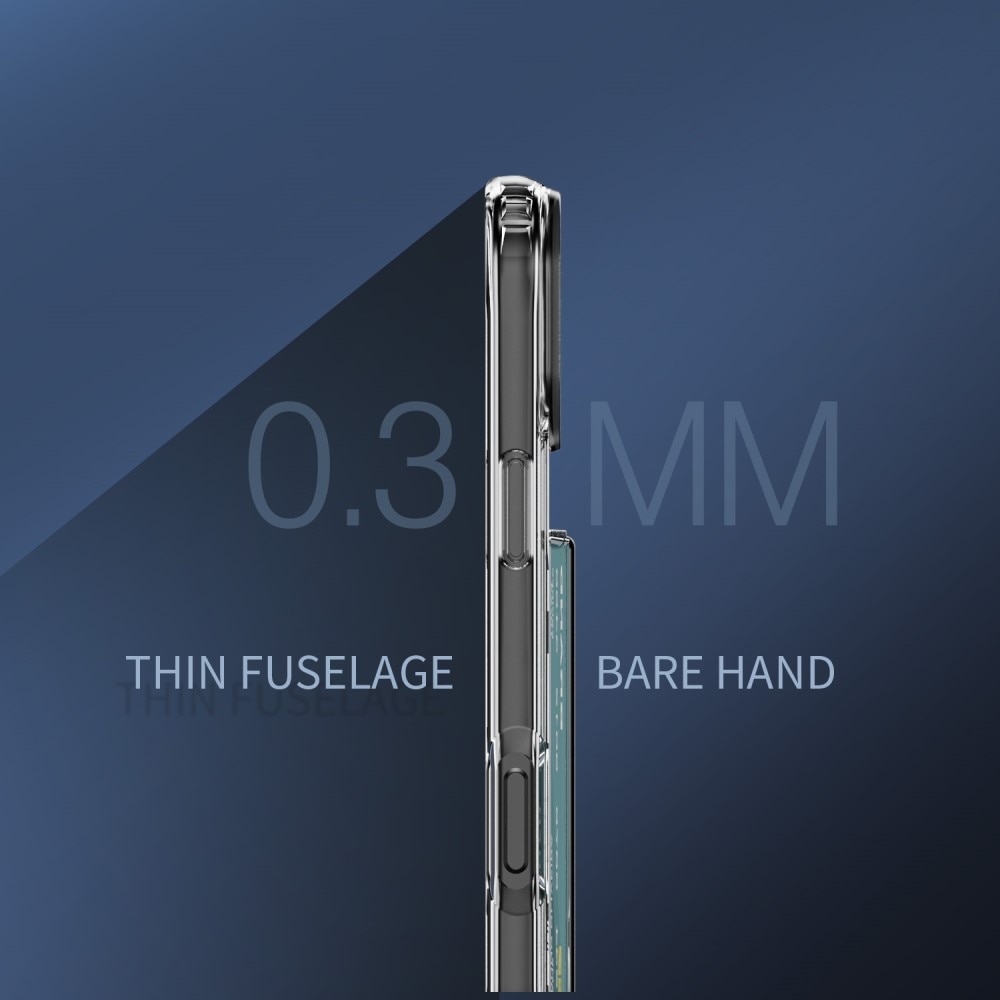 Hybridcover Kortholder iPhone 17 Gennemsigtig