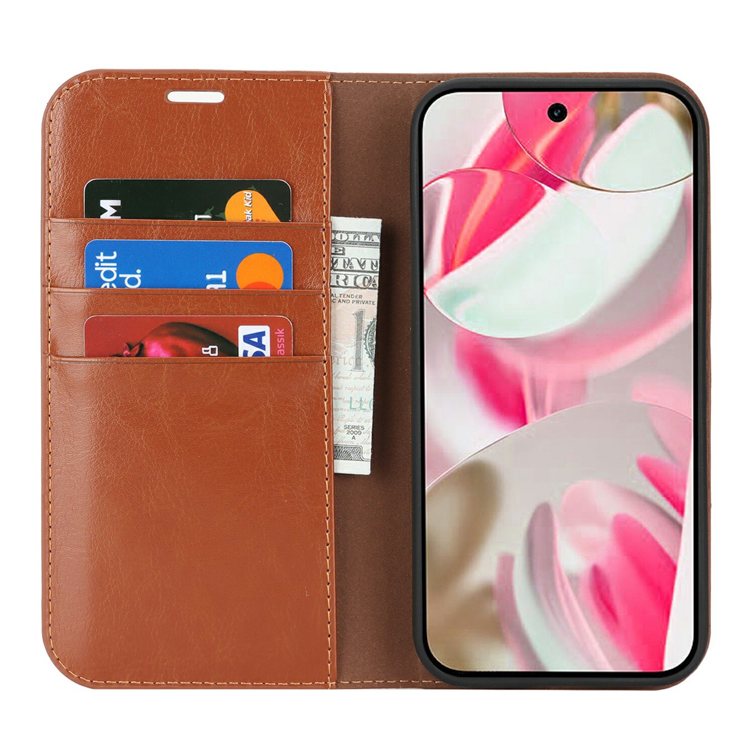 Mobiltaske Ægte Læder Google Pixel 10 Brun