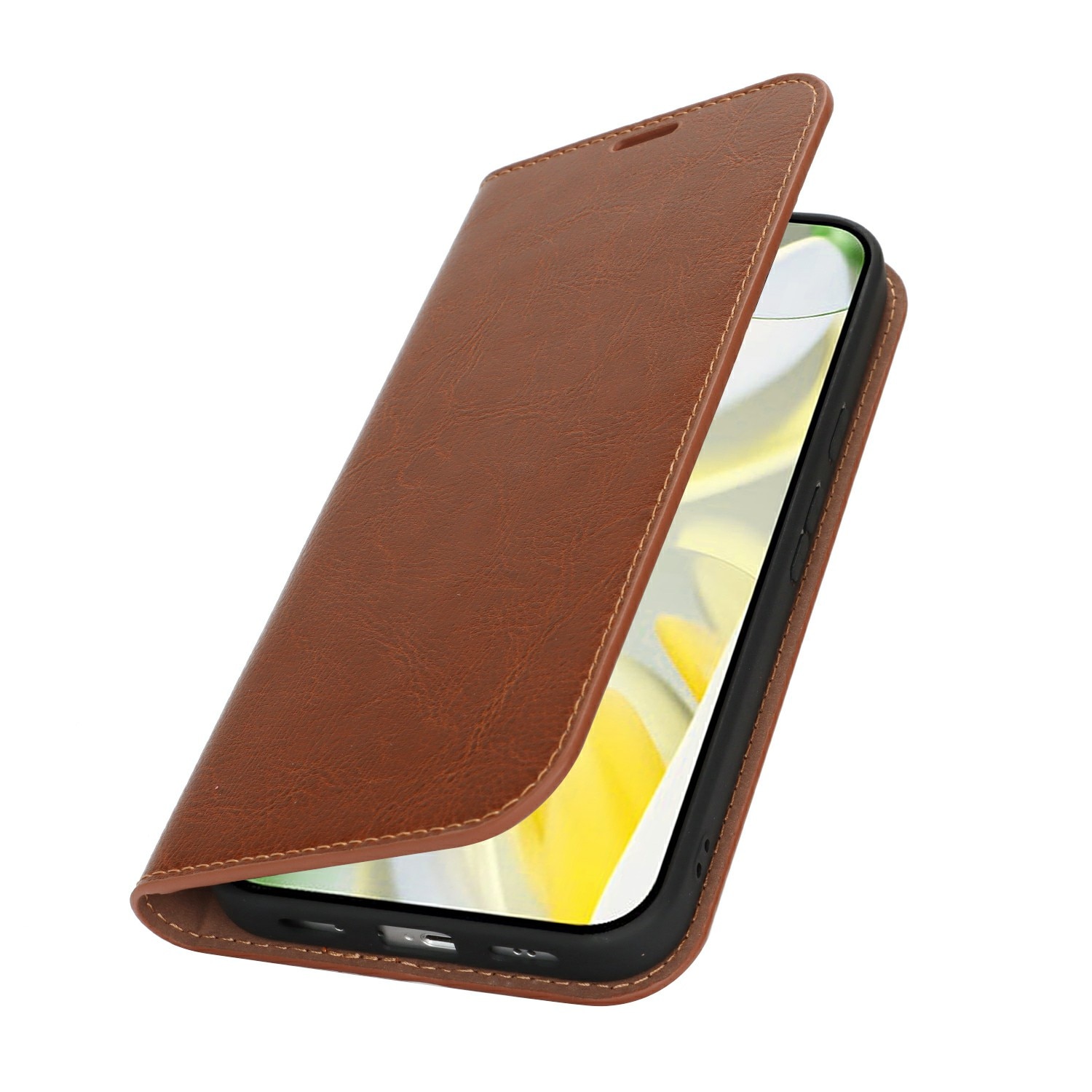 Mobiltaske Ægte Læder Google Pixel 10 Pro XL Brun