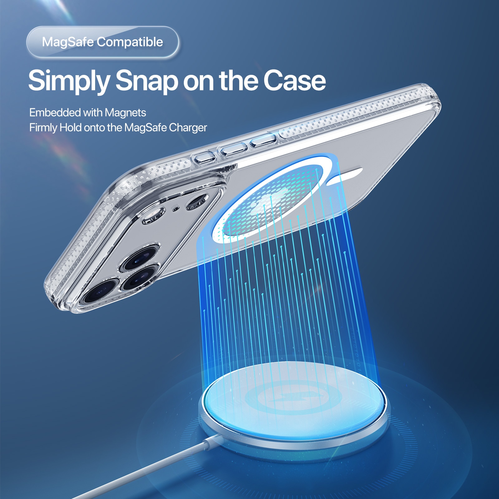 Clin Series MagSafe iPhone 17 Pro gennemsigtig