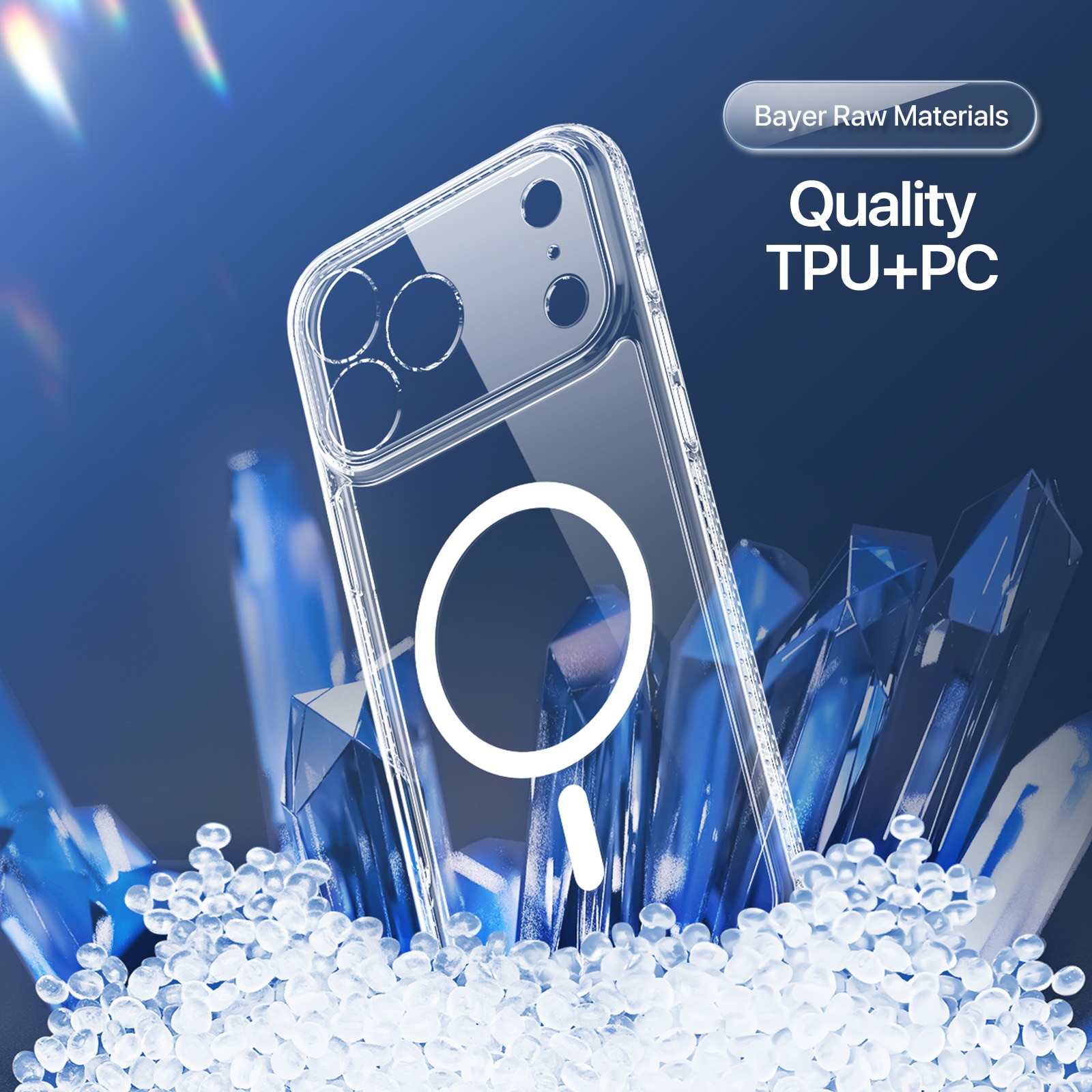 Clin Series MagSafe iPhone 17 Pro Max gennemsigtig