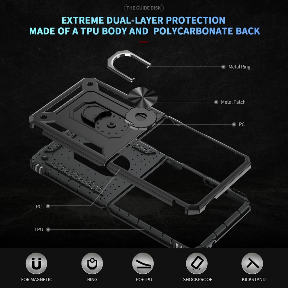 Hybridcover Tech Ring Samsung Galaxy Z Flip 7 sort