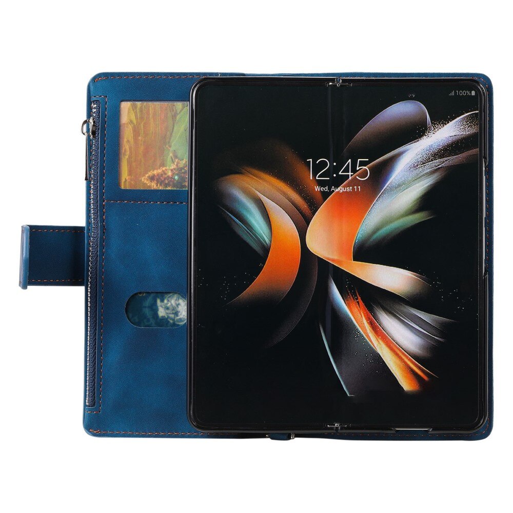Pung Taske Samsung Galaxy Z Fold 4 Quilted Blå