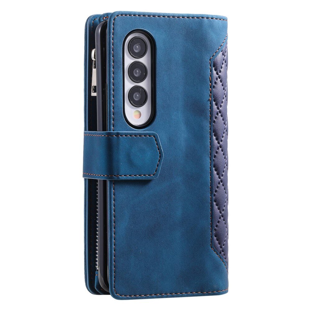 Pung Taske Samsung Galaxy Z Fold 4 Quilted Blå