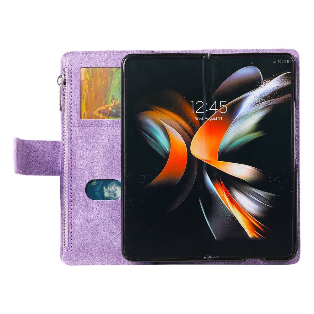 Pung Taske Samsung Galaxy Z Fold 4 Quilted Lilla