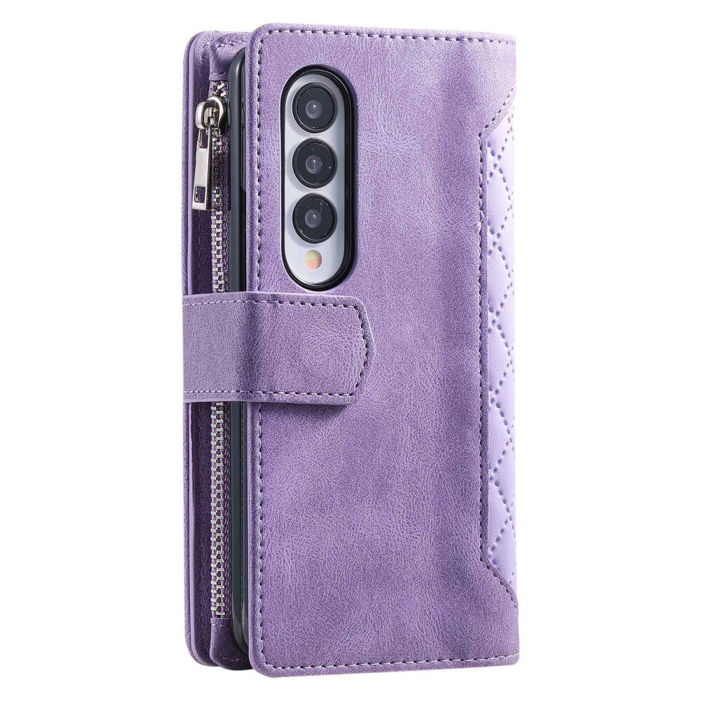 Pung Taske Samsung Galaxy Z Fold 4 Quilted Lilla