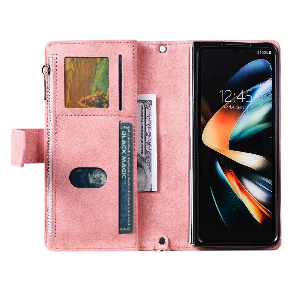 Pung Taske Samsung Galaxy Z Fold 4 Quilted lyserød