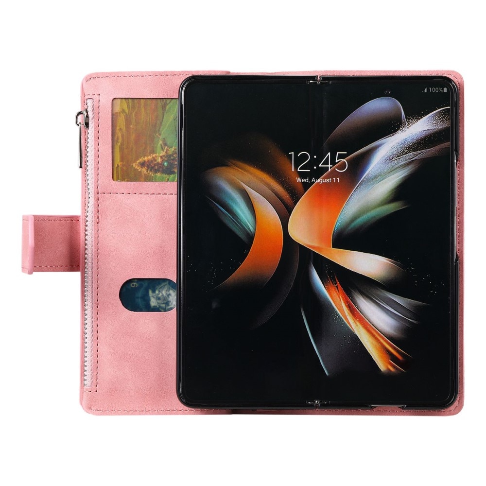 Pung Taske Samsung Galaxy Z Fold 4 Quilted Lyserød