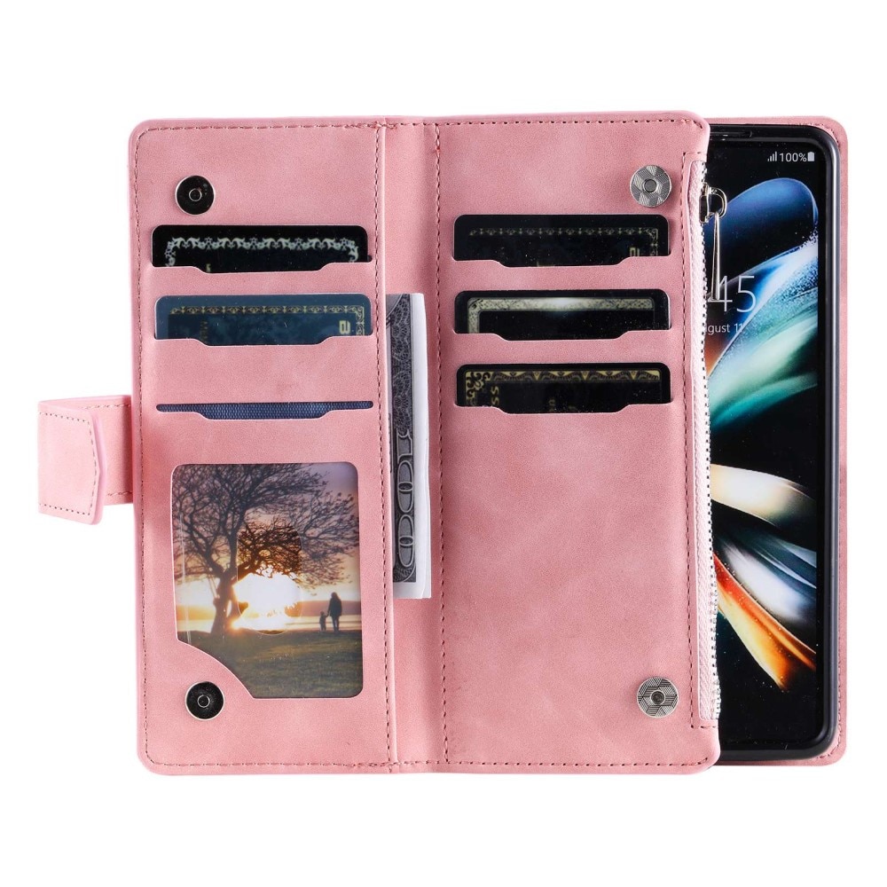 Pung Taske Samsung Galaxy Z Fold 4 Quilted Lyserød
