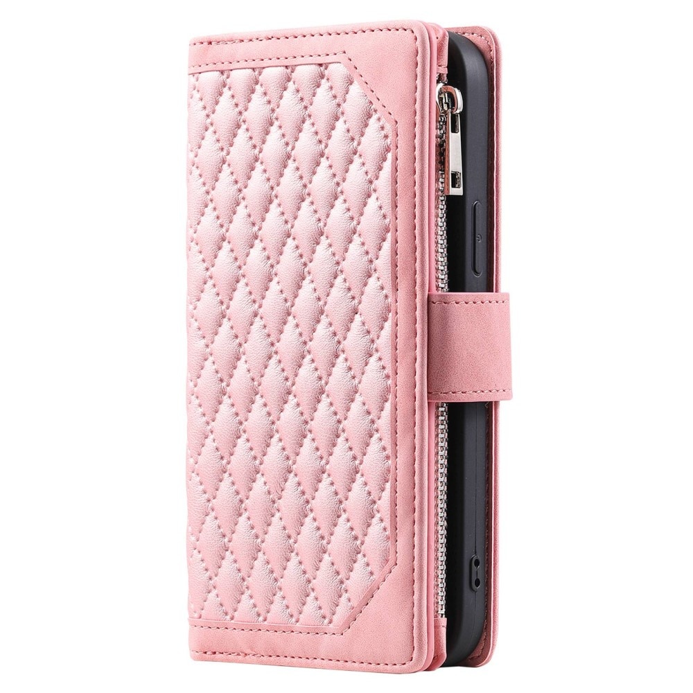 Pung Taske Samsung Galaxy Z Fold 4 Quilted Lyserød