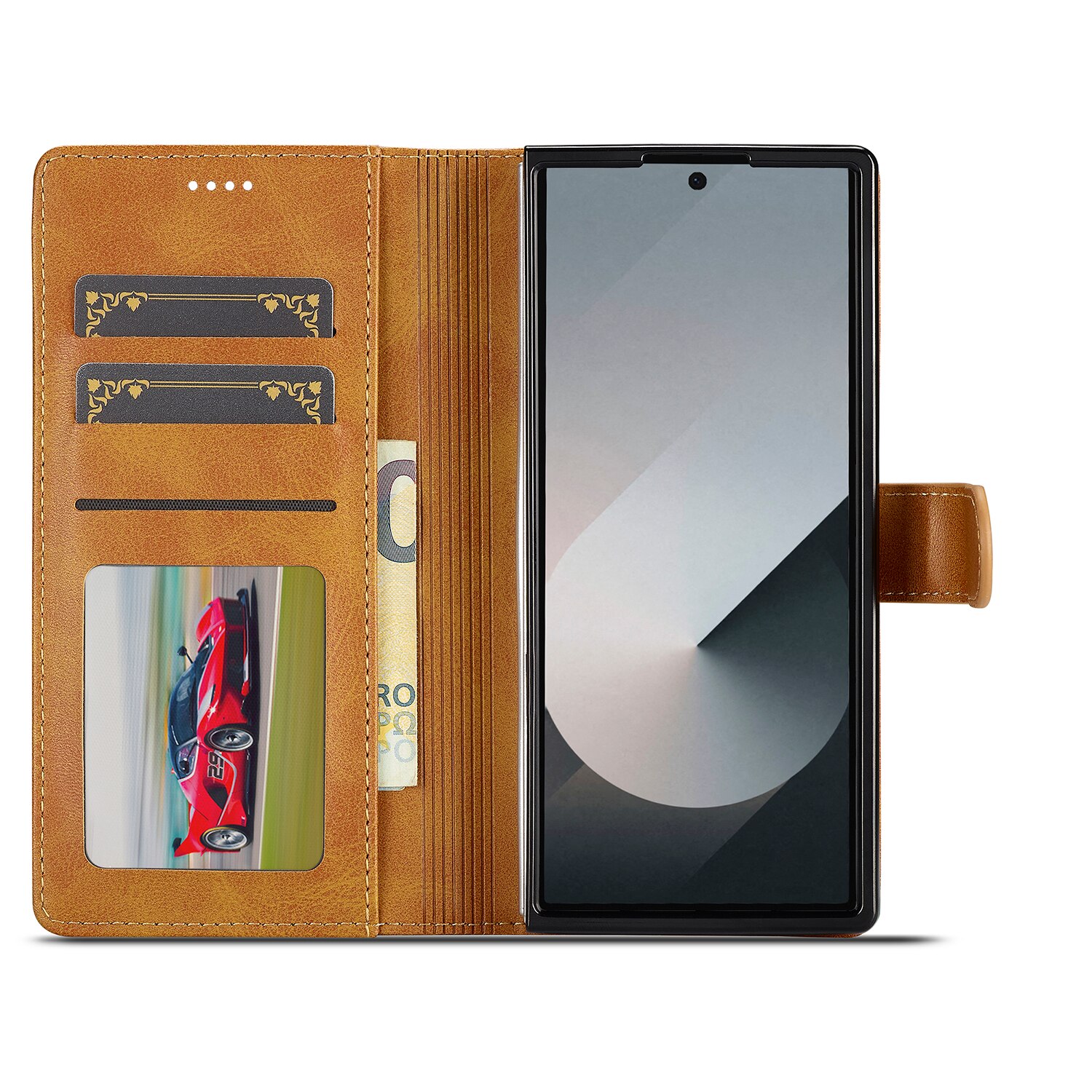 Tegnebogsetui Samsung Galaxy Z Fold 7 Cognac
