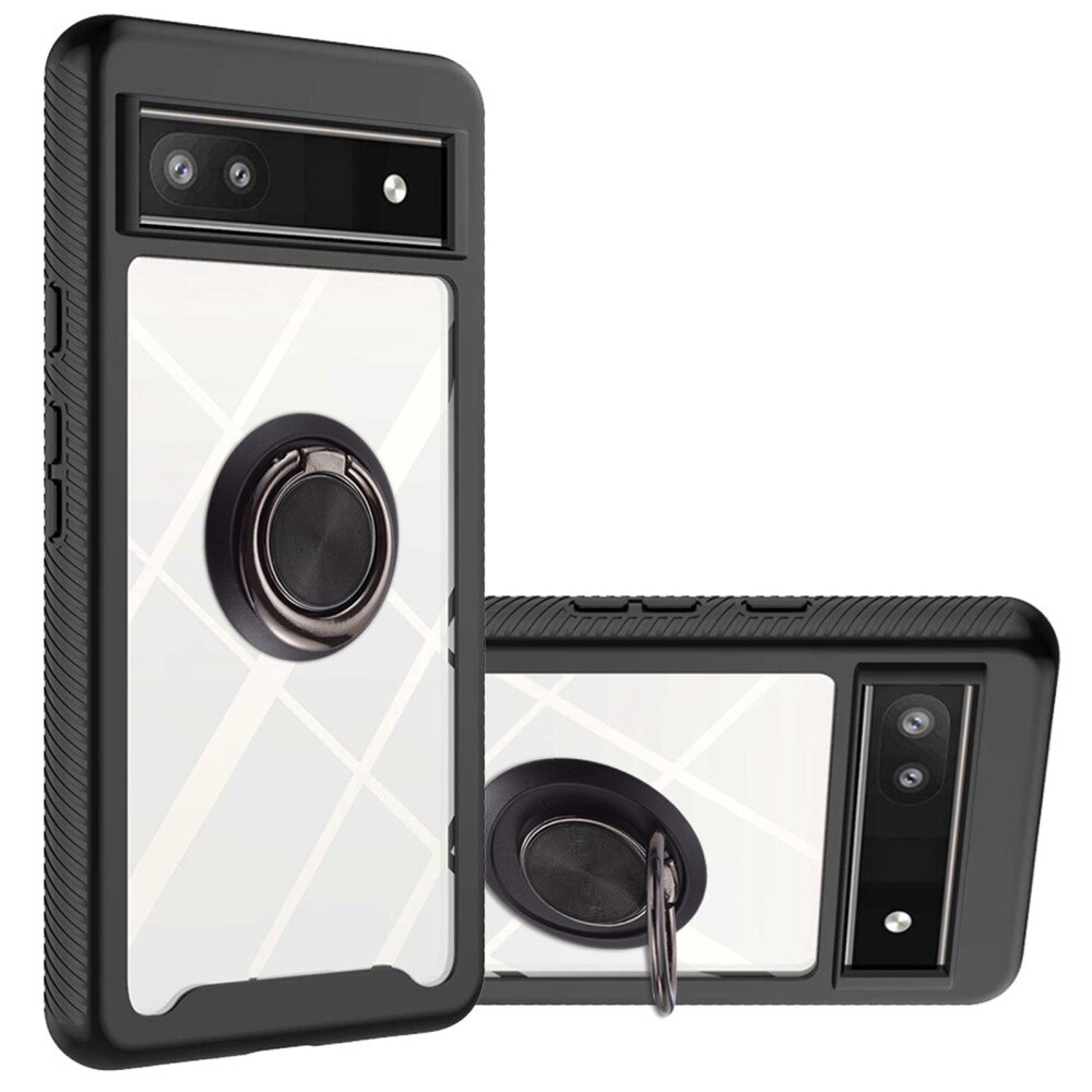 Full Cover Case ringholder Google Pixel 6a sort