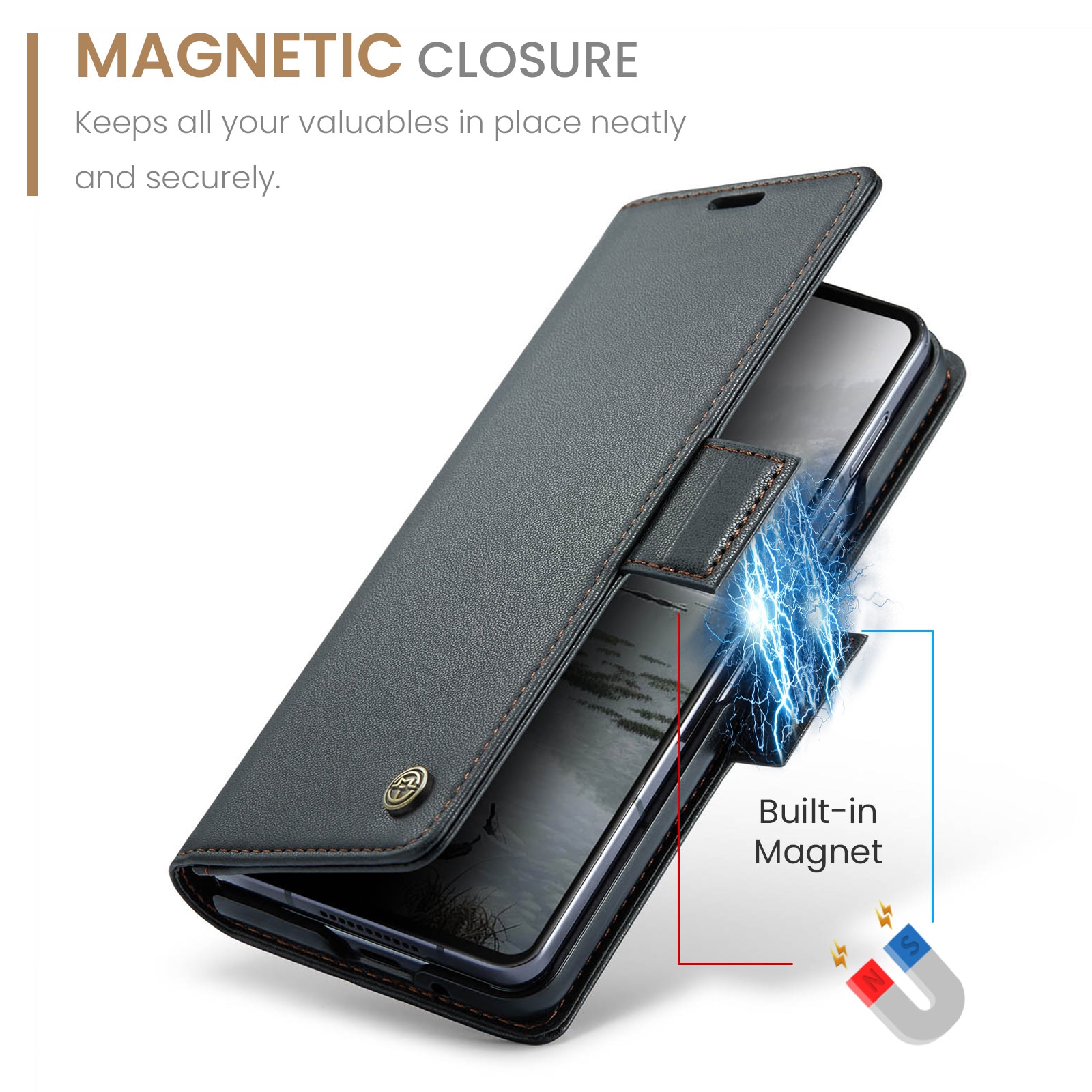 RFID blocking Slim Pung Etui Samsung Galaxy Z Fold 7 sort