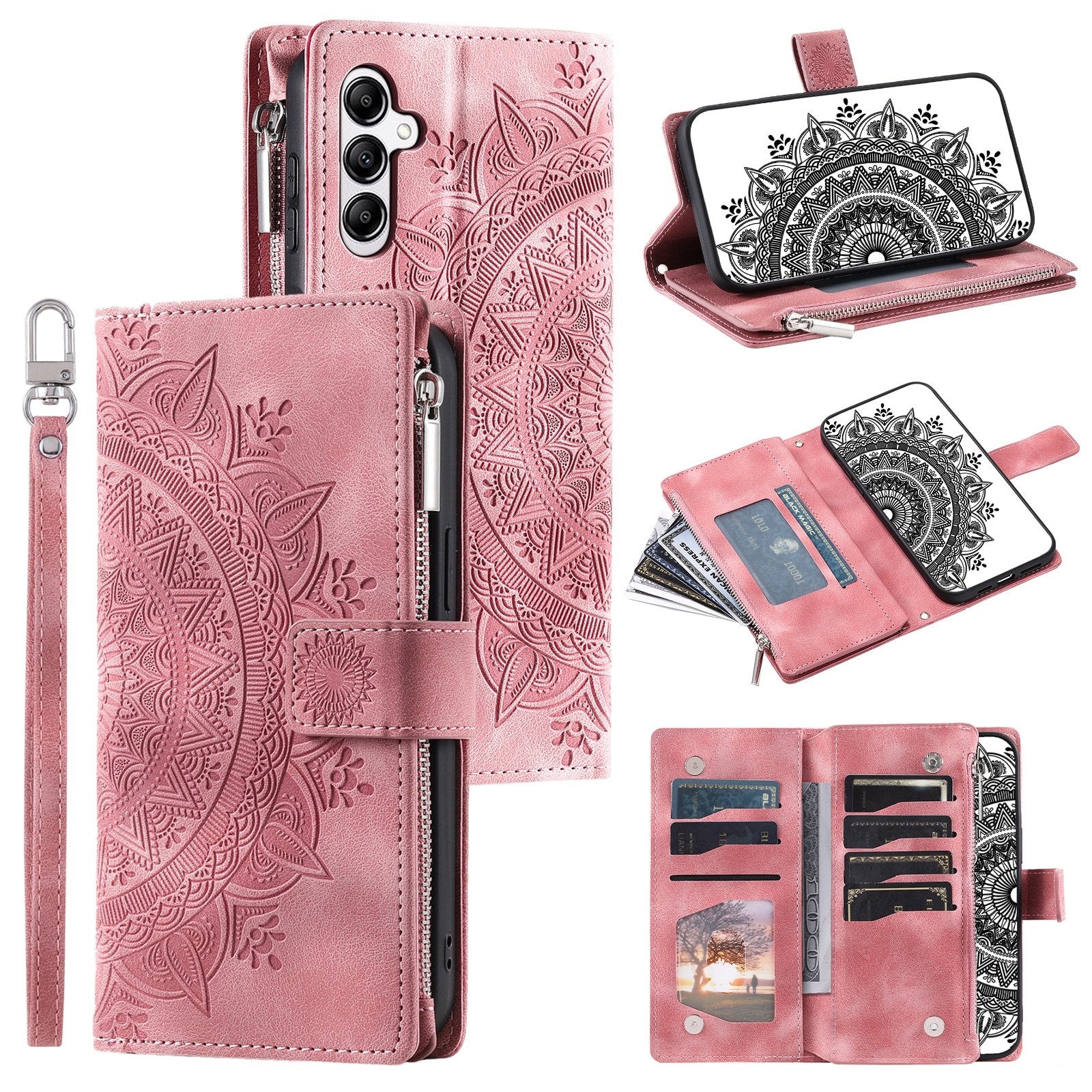Pung Taske Samsung Galaxy S25 FE Mandala Lyserød
