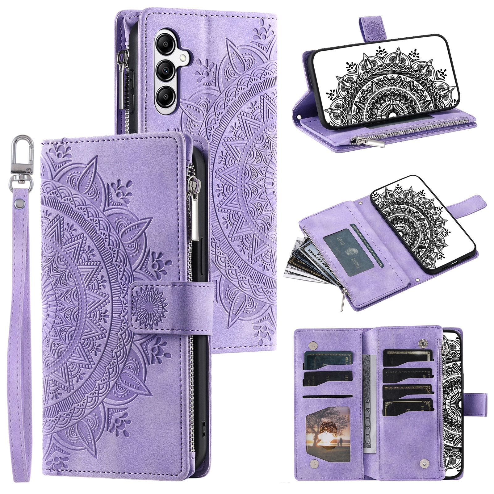 Pung Taske Samsung Galaxy S25 FE Mandala Lilla