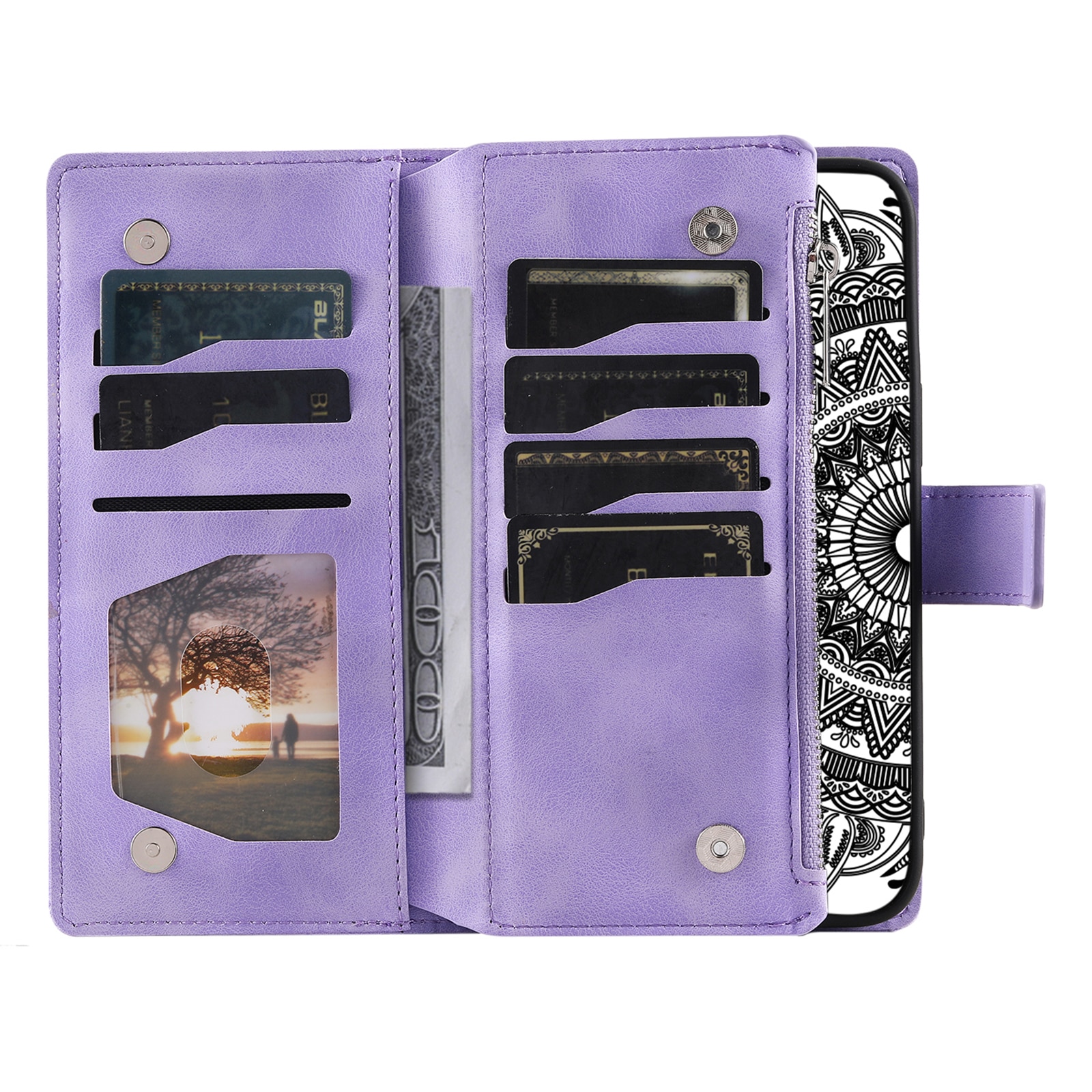 Pung Taske Samsung Galaxy S25 FE Mandala Lilla