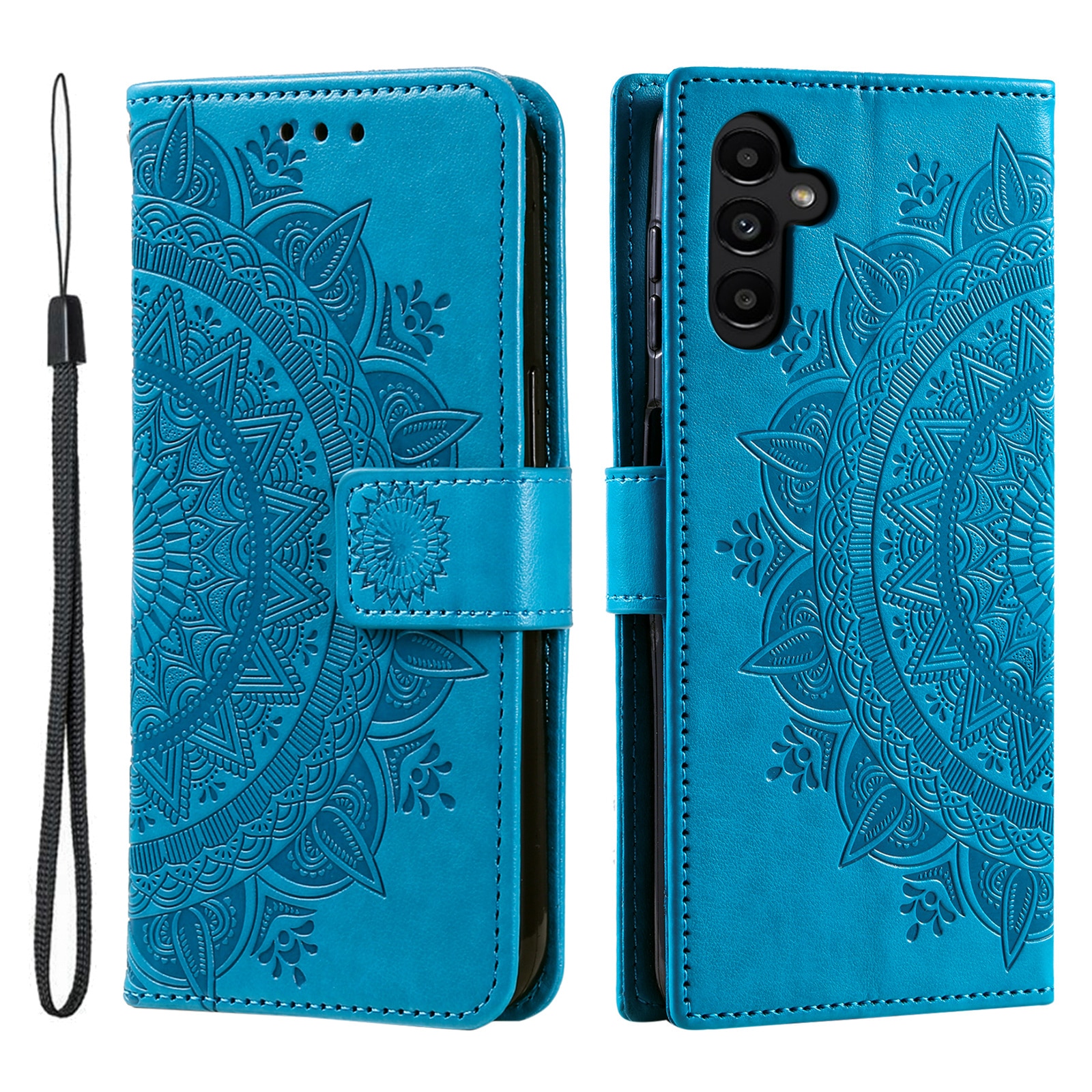 Læderetui Mandala Samsung Galaxy S25 FE Blå