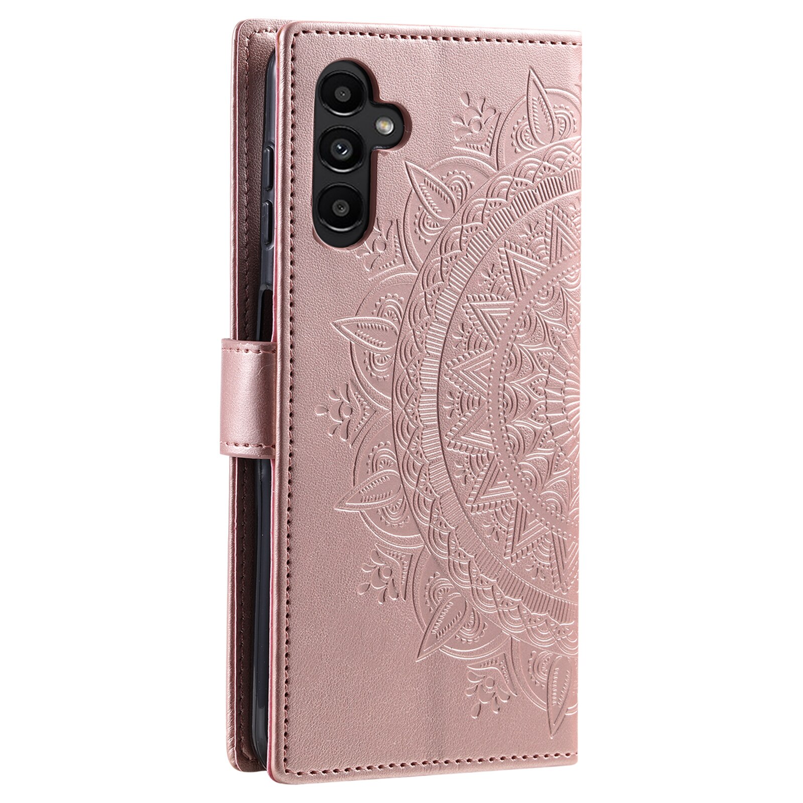 Læderetui Mandala Samsung Galaxy S25 FE Rose guld