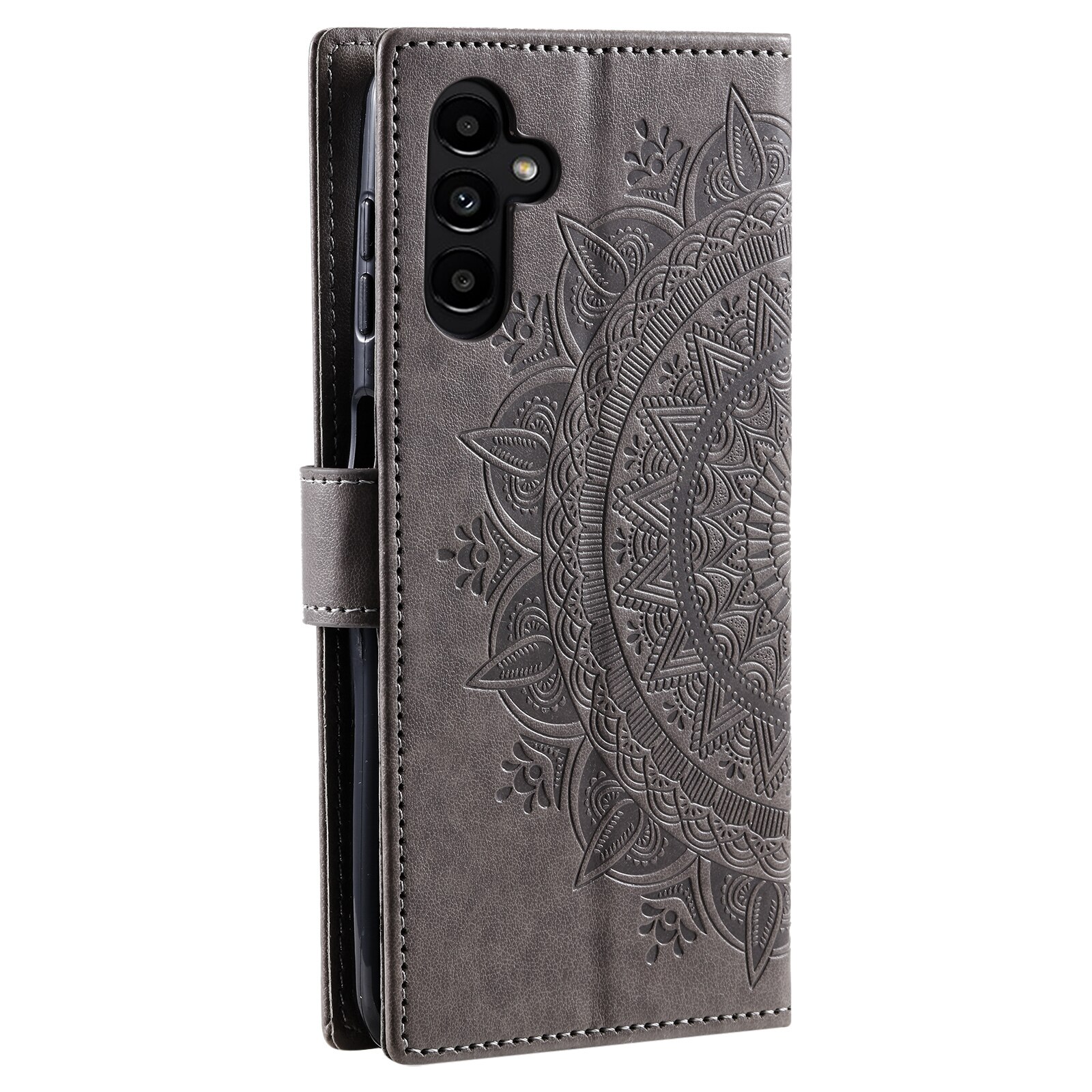 Læderetui Mandala Samsung Galaxy S25 FE Grå