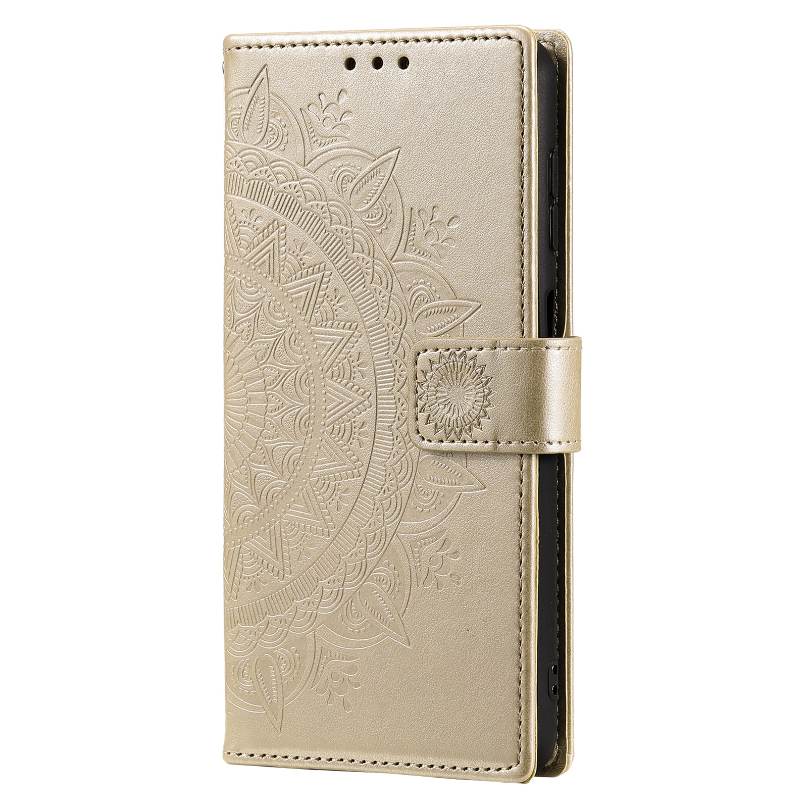 Læderetui Mandala Samsung Galaxy S25 FE Guld