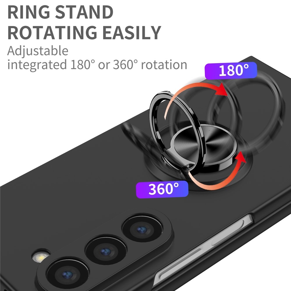 Samsung Galaxy Z Fold 7 Cover magnetisk ringholder sort