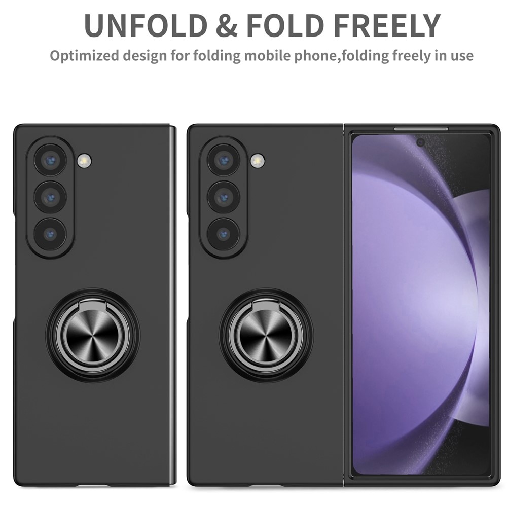 Samsung Galaxy Z Fold 7 Cover magnetisk ringholder sort