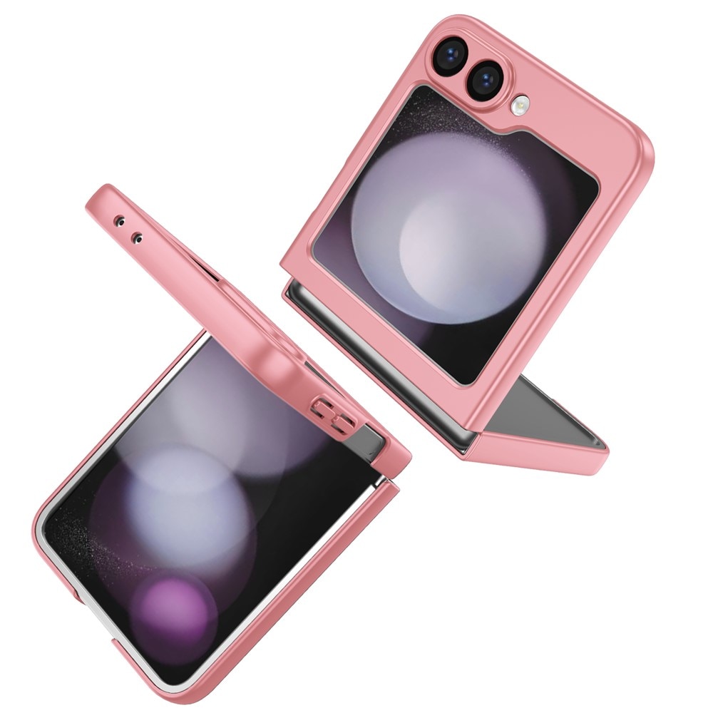 Samsung Galaxy Z Flip 7 Cover magnetisk ringholder Lyserød