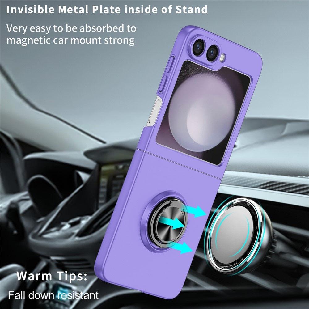 Samsung Galaxy Z Flip 7 Cover magnetisk ringholder Lilla