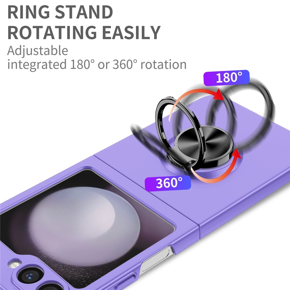 Samsung Galaxy Z Flip 7 Cover magnetisk ringholder Lilla