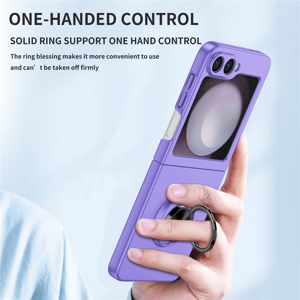 Samsung Galaxy Z Flip 7 Cover magnetisk ringholder Lilla