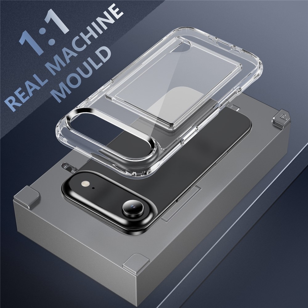 Hybridcover Kortholder iPhone 17 Air Gennemsigtig