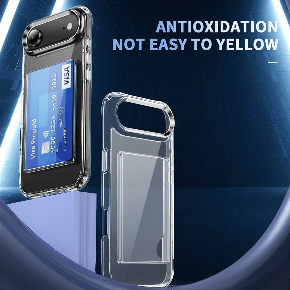 Hybridcover Kortholder iPhone 17 Air Gennemsigtig