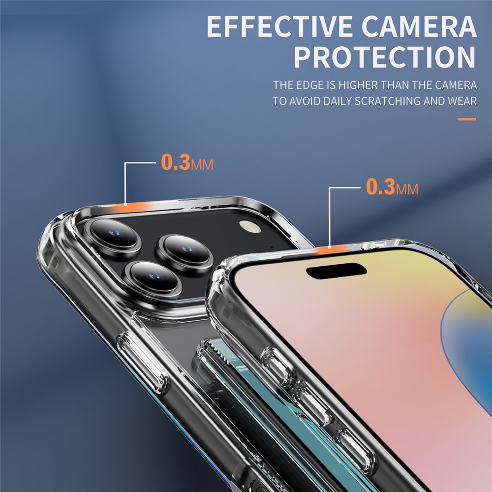 Hybridcover Kortholder iPhone 17 Pro Max Gennemsigtig