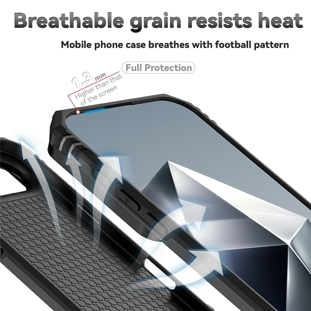 Hybridcover Ring + Kamerabeskyttelse iPhone 17 Air Sort