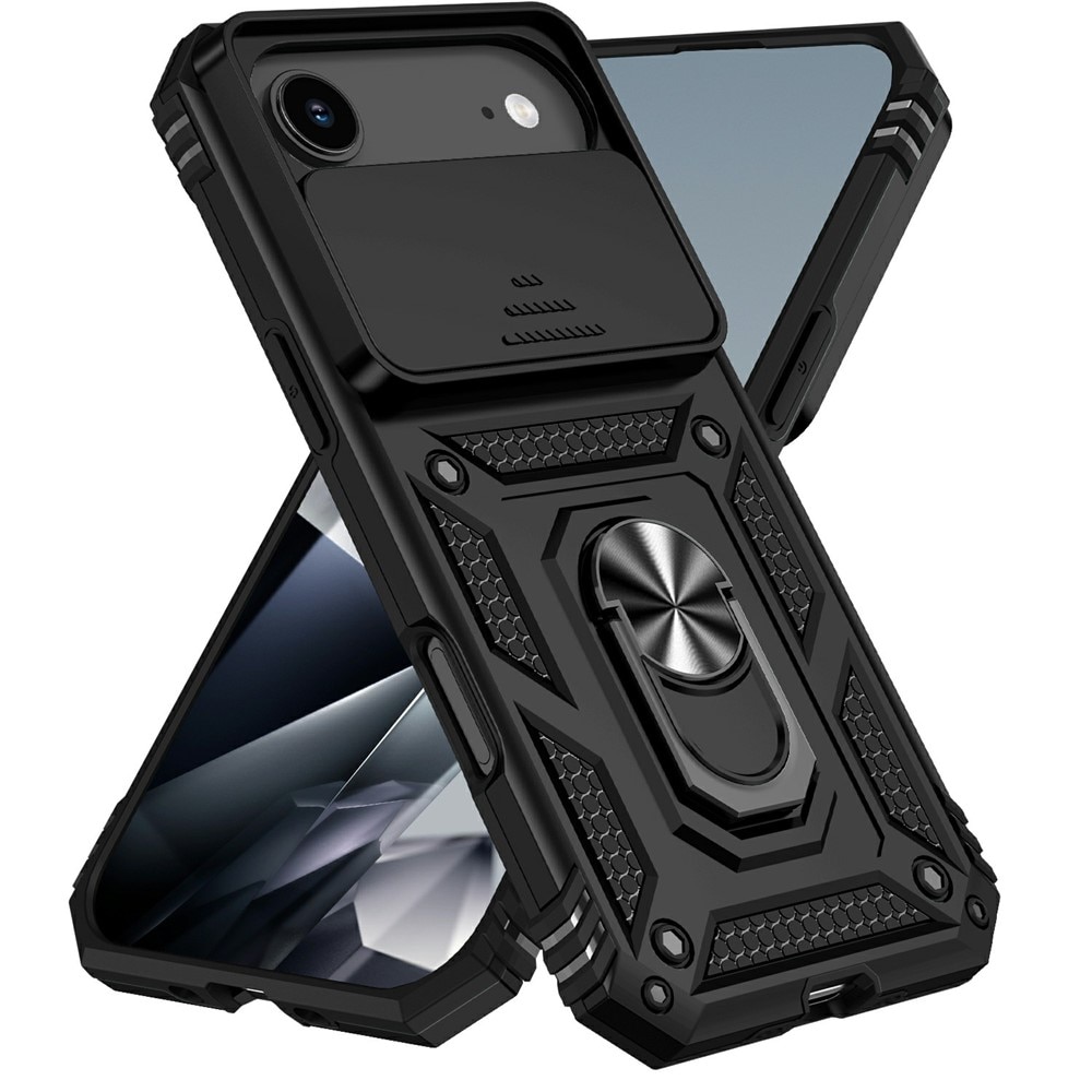 Hybridcover Ring + Kamerabeskyttelse iPhone 17 Air Sort