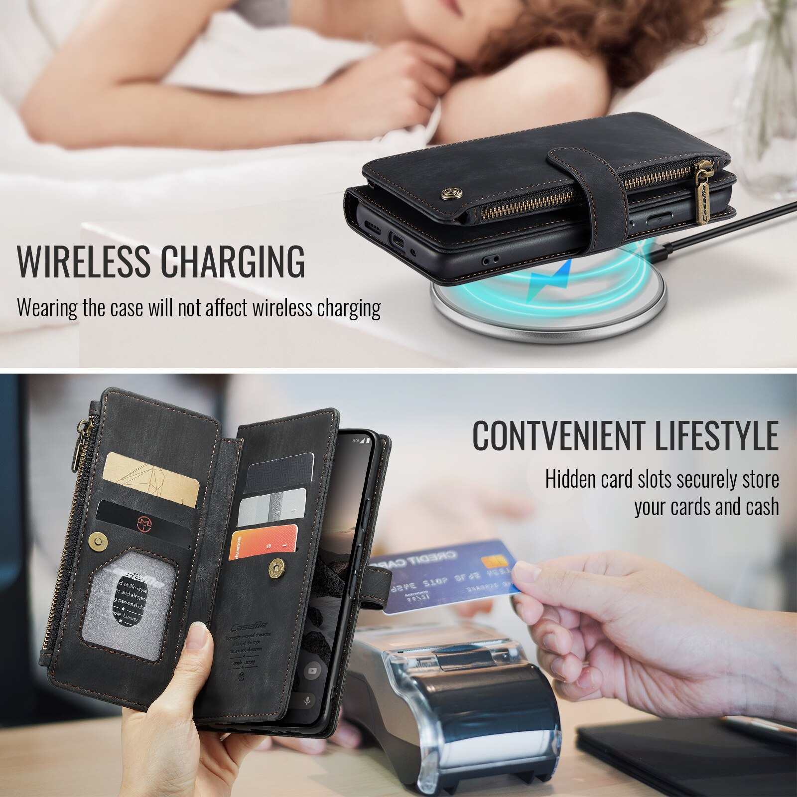 Zipper Wallet Google Pixel 10 Sort