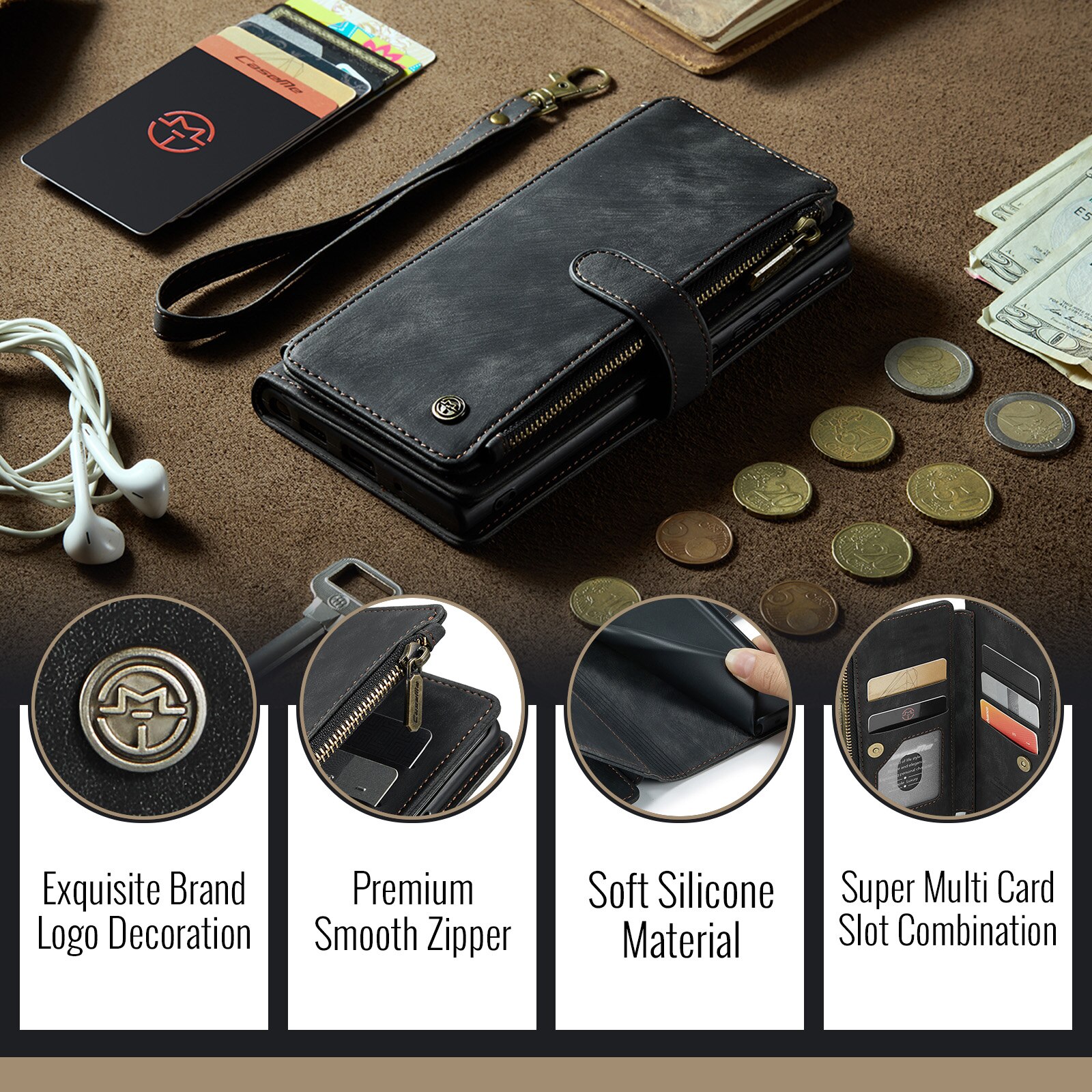 Zipper Wallet Google Pixel 10 Sort