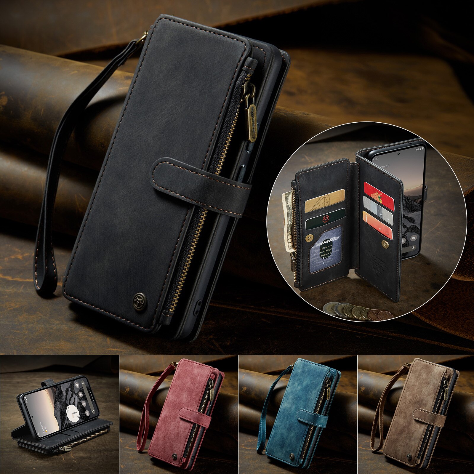 Zipper Wallet Google Pixel 10 Sort