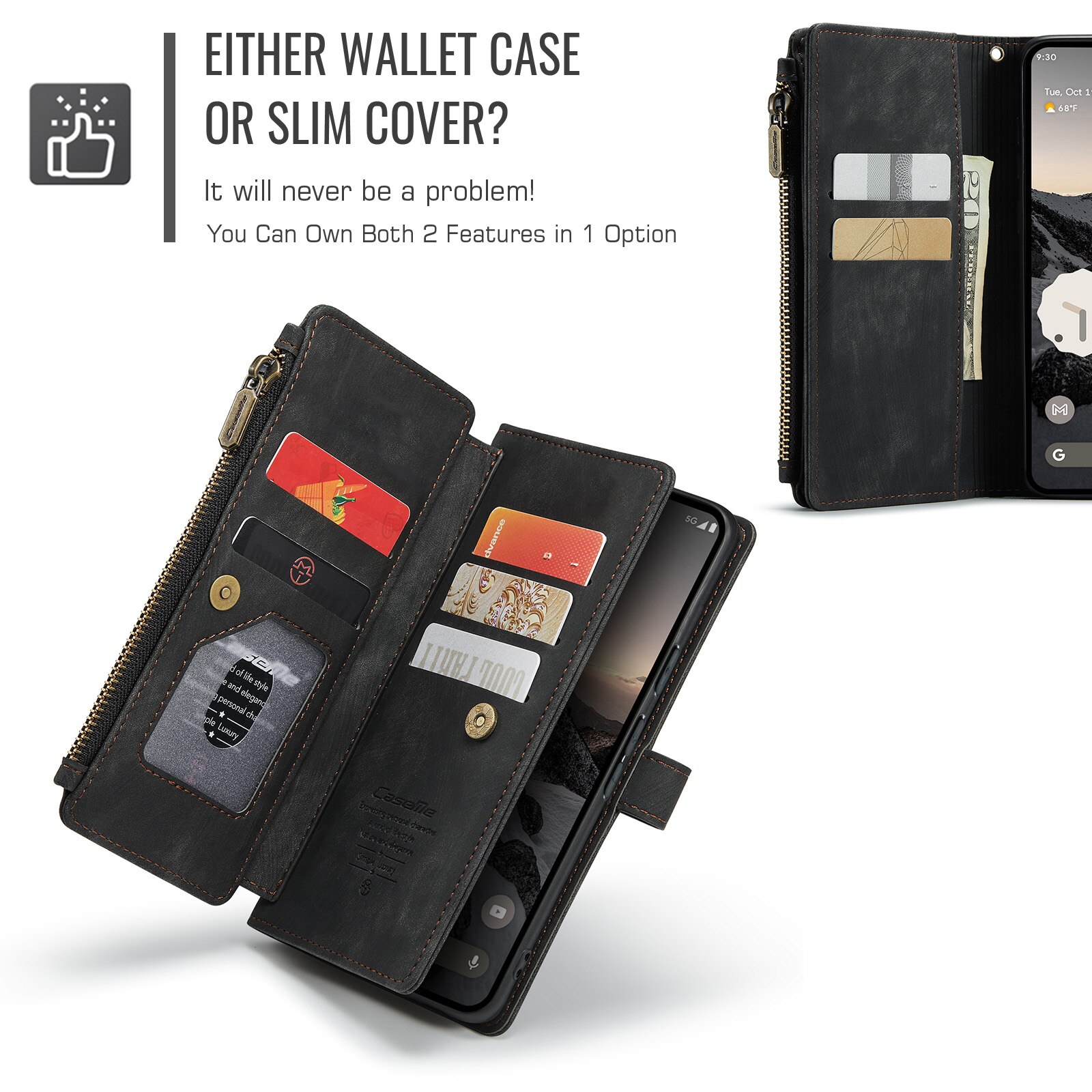 Zipper Wallet Google Pixel 10 Sort