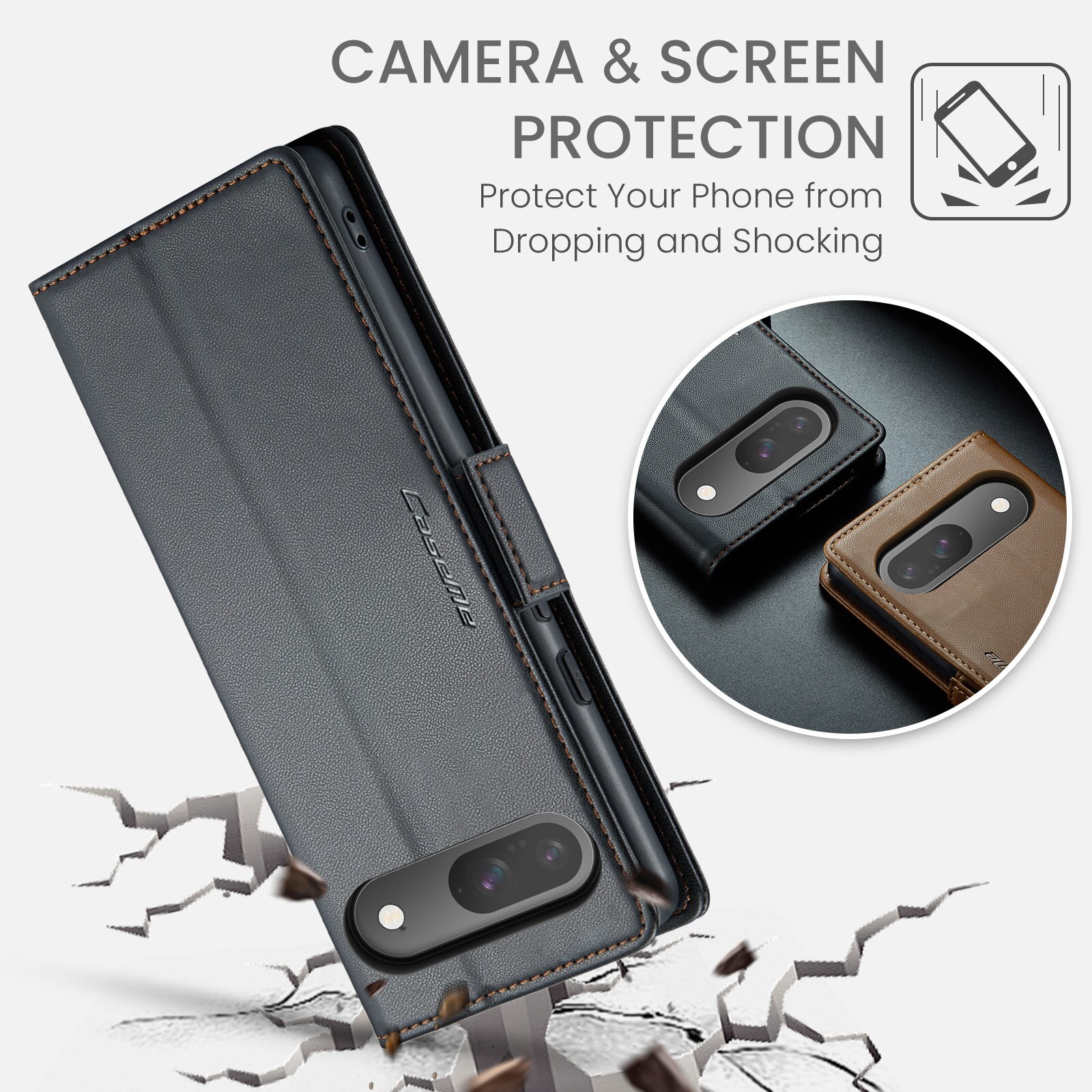 RFID blocking Slim Pung Etui Google Pixel 10 Sort