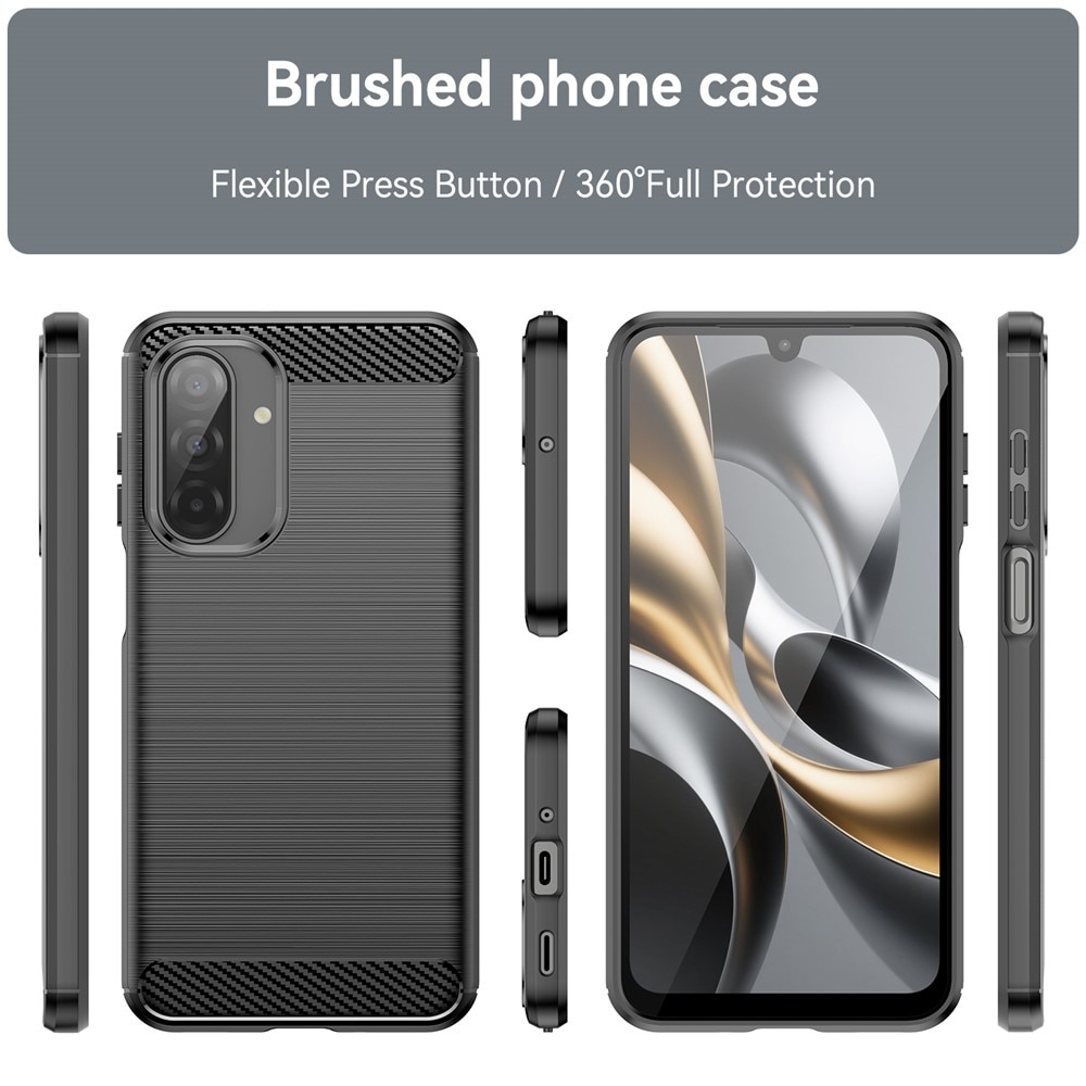 Samsung Galaxy A17 Cover TPU Brushed Sort